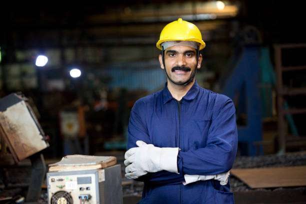 Worker portrait in hard hat